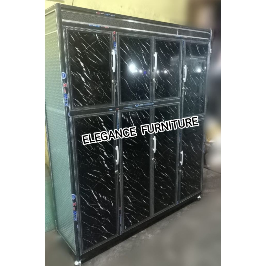 Rak Piring / Lemari Piring Aluminium 8 Pintu PEKANBARU saja