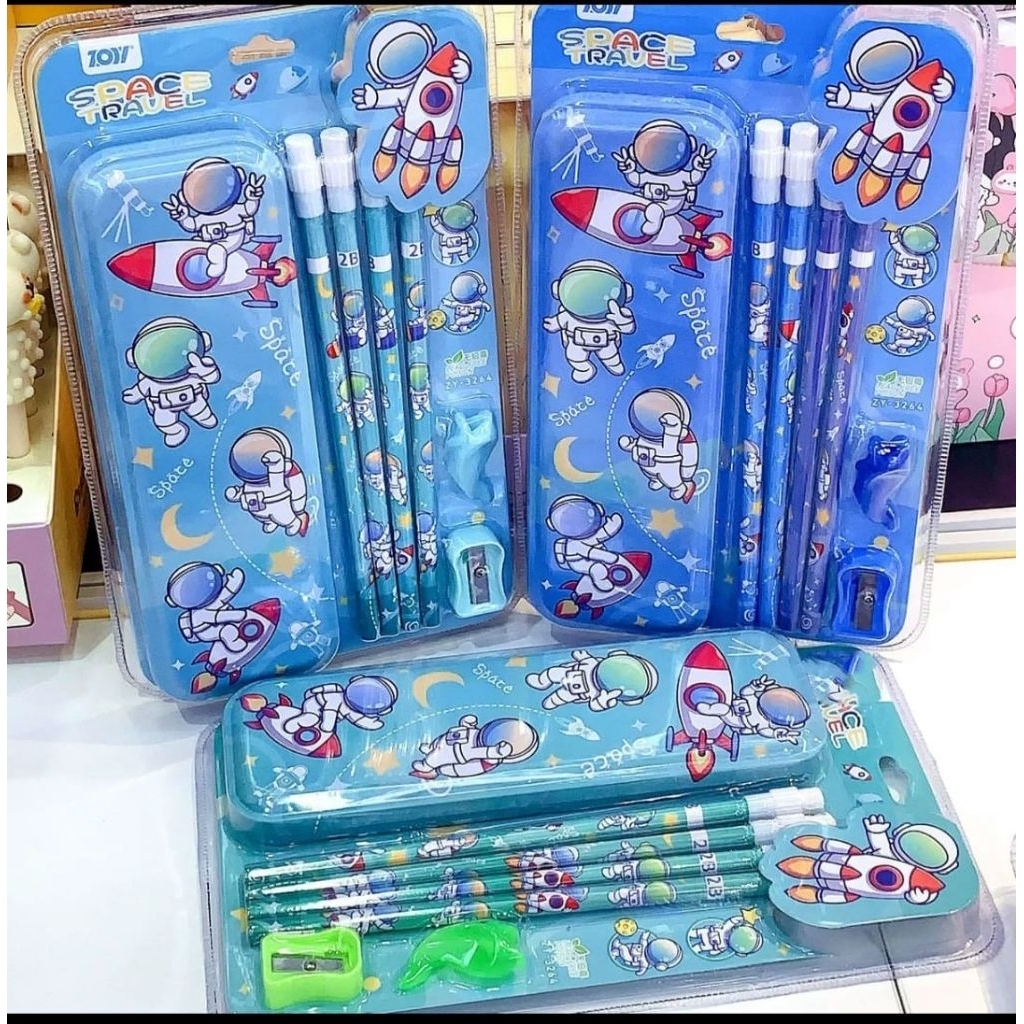 

Study Set kotak pensil / Alat Tulis Set Karakter / Stationery Set Hadiah Anak /