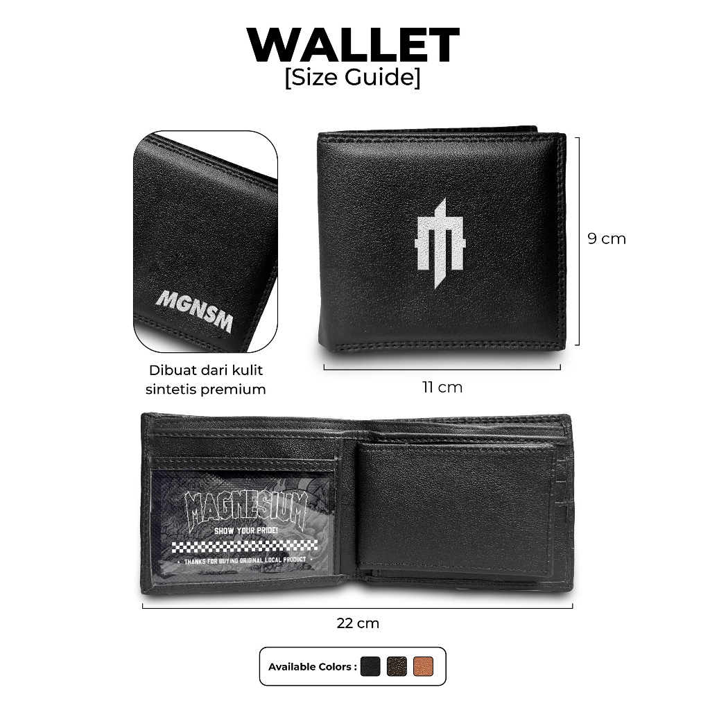 ORIGINAL MAGNESIUM137 DOMPET WALLET DOMPET PRIA ACCESORIES
