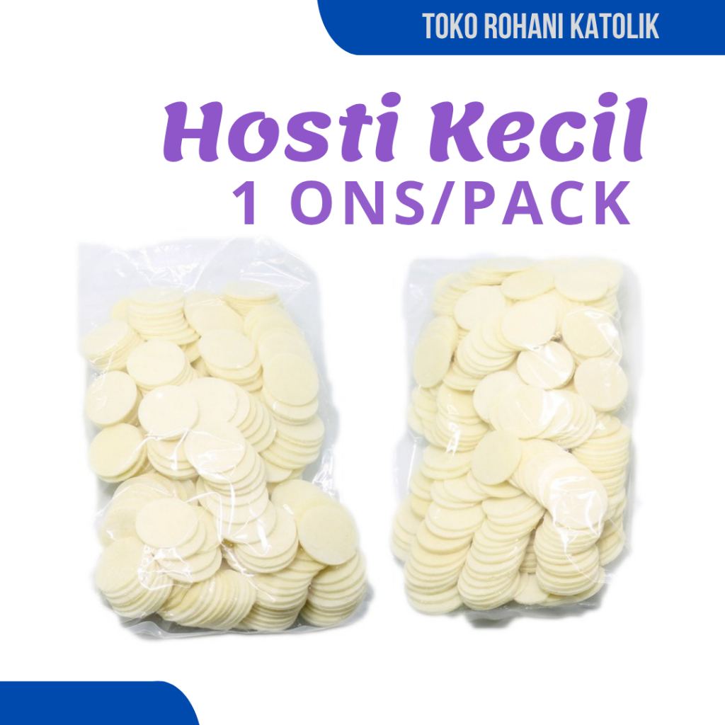 

HOSTI KECIL PERJAMUAN (1 ONS) / ROTI PERJAMUAN / HOSTI KOMUNI