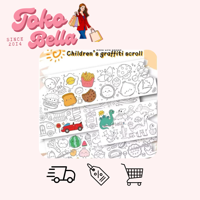 

Kertas Mewarnai Graffiti Scroll Kertas Mewarnai Jumbo Anak