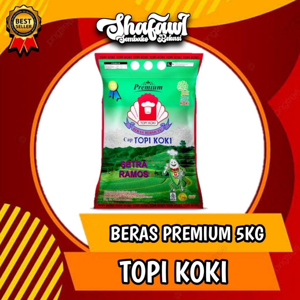 

(SSID) PROMO BERAS TOPI KOKI PREMIUM 5KG