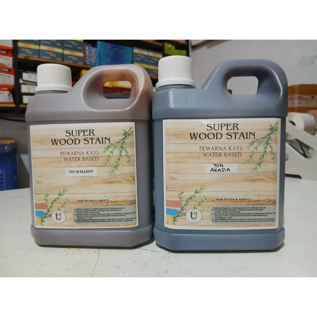 CAT POLITUR KAYU | Plitur kayu | WOODSTAIN waterbased.1000.gram