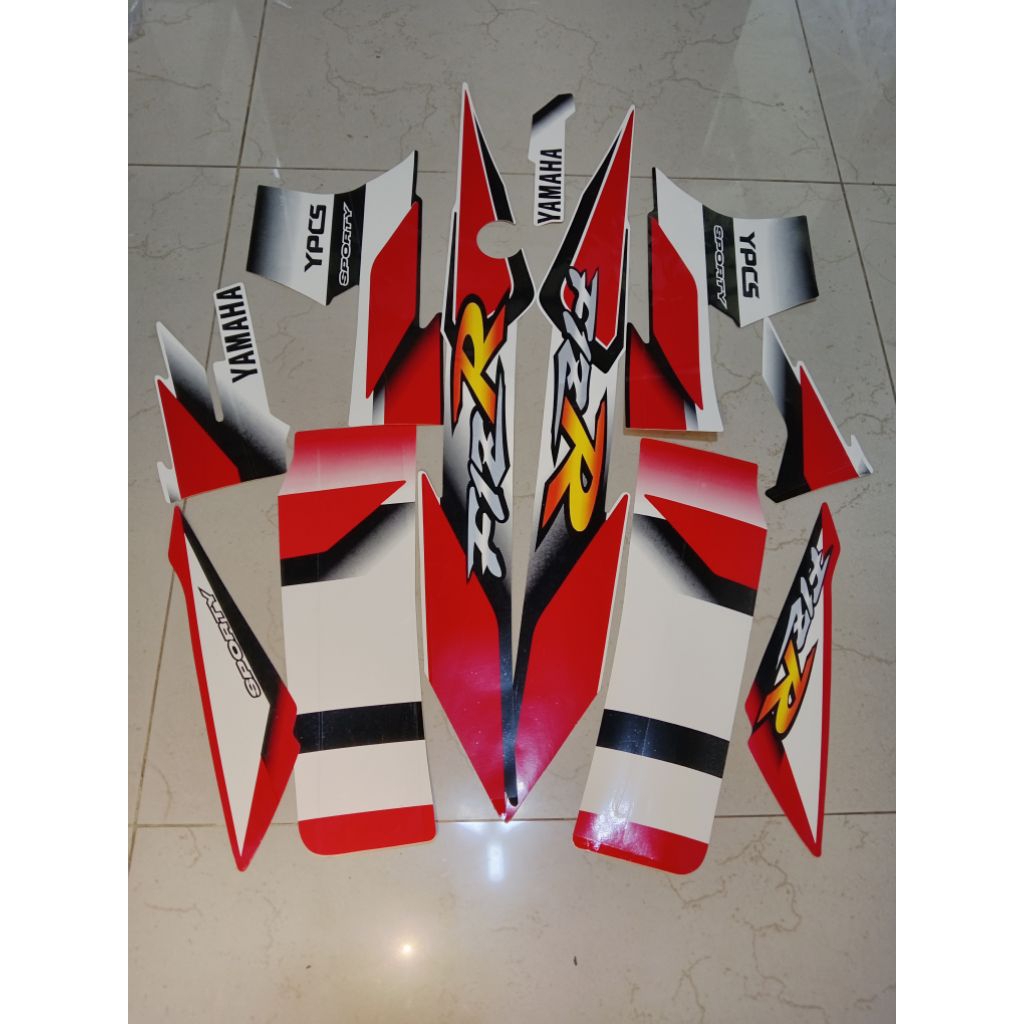 Striping stiker Fiz r Ardath sporty merah putih