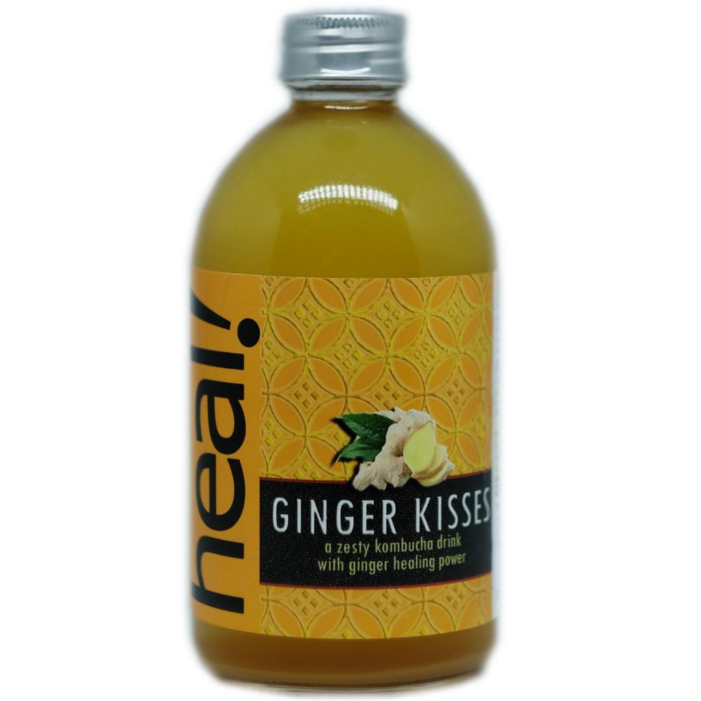 

Ginger Kisses Kombucha 370ml - Heal Probiotics