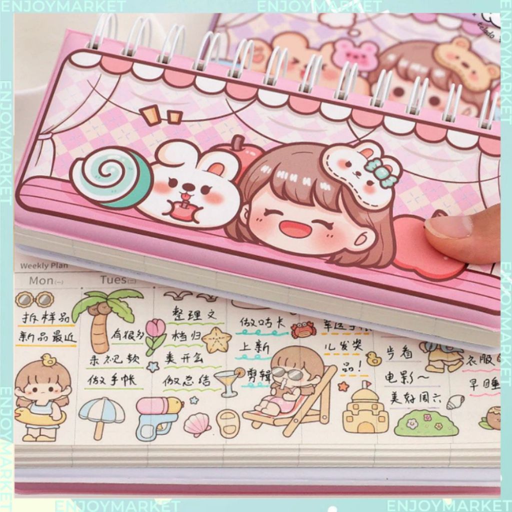 

Notebook Journaling Weekly Planner Buku Aesthetic Notepad Edisi Squishy TLD141