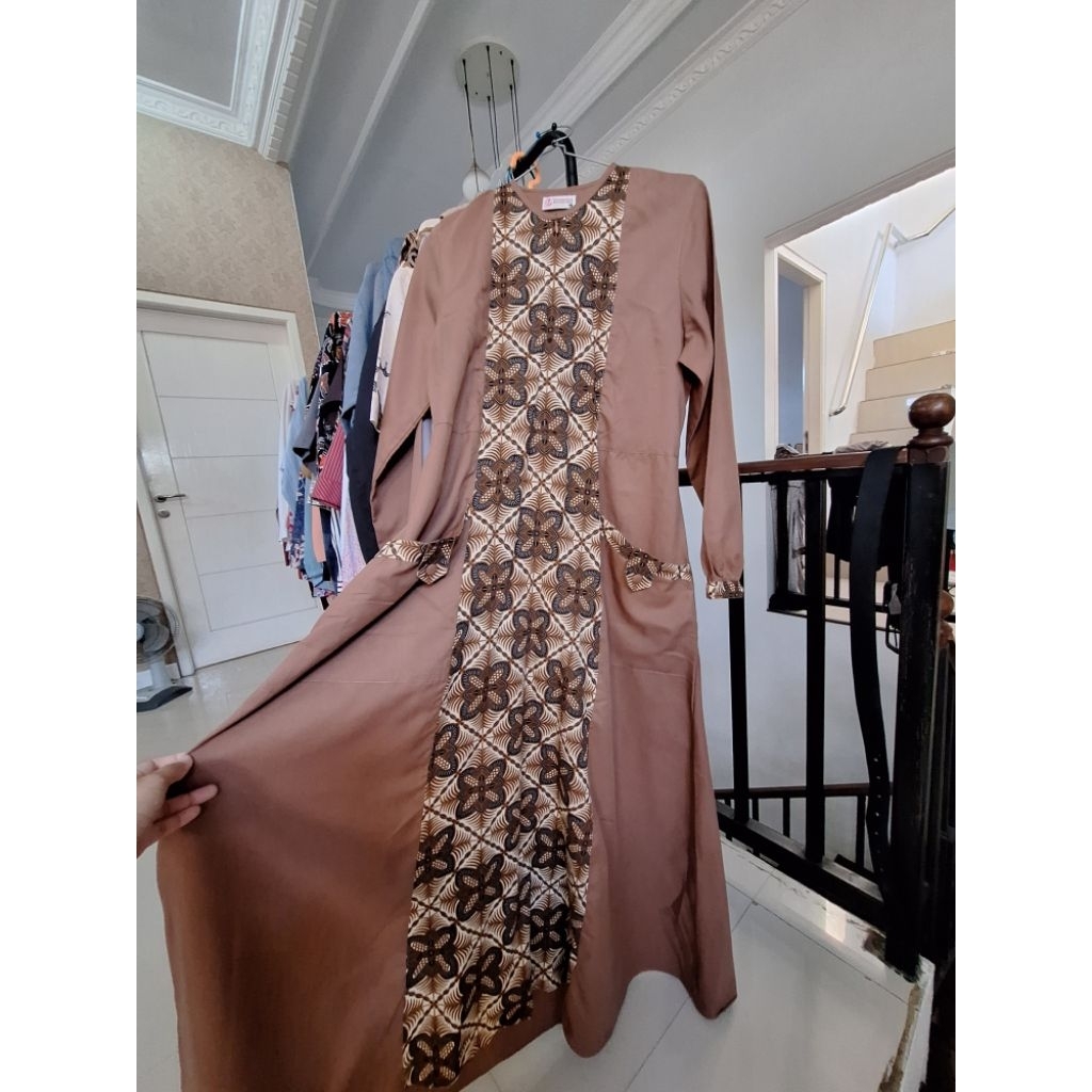 preloved yasmeera gamis batik katun toyobo L