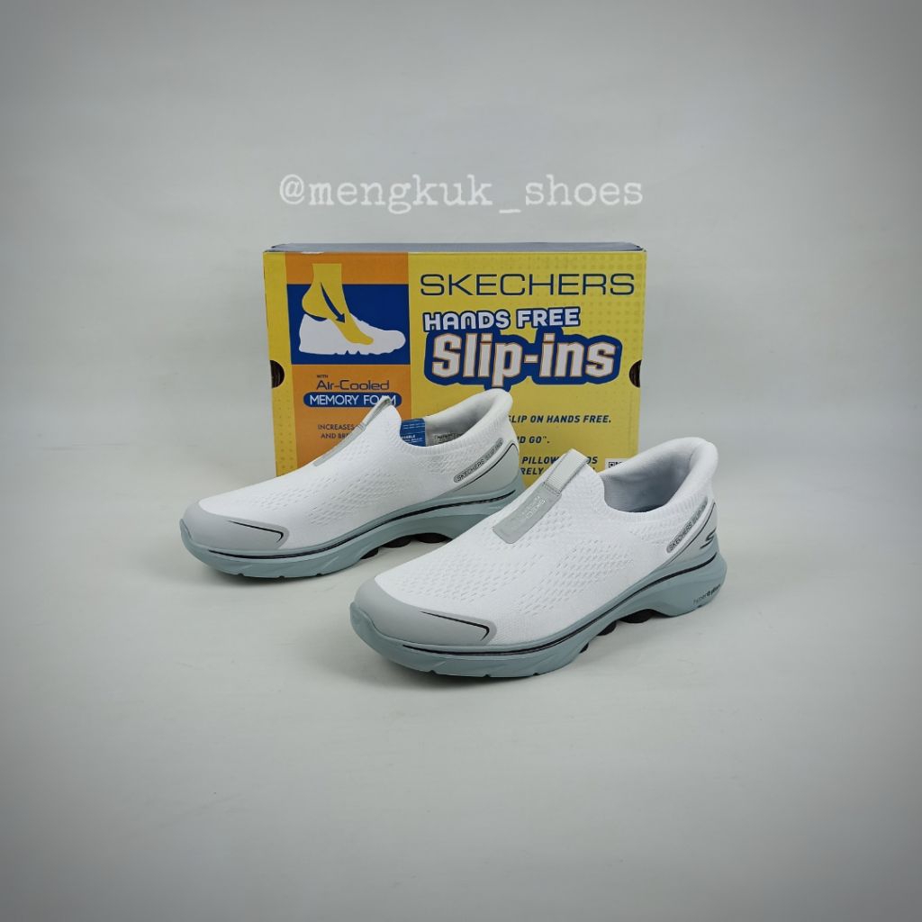 Sneakers Men Skechers Go Walk 7 EASY ON - EVOLUTION WHITE BNIB Original - size 41 42.5 SEPATU SLIP O