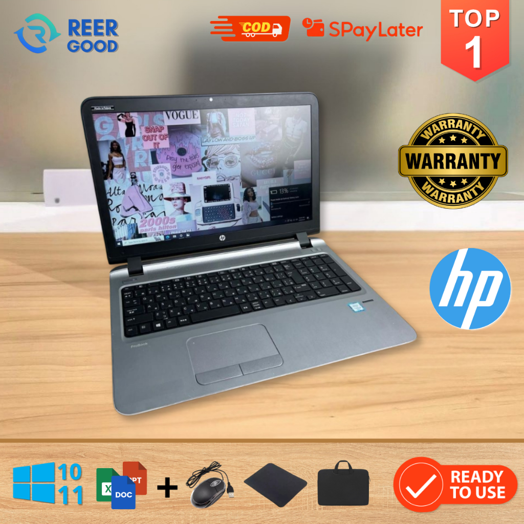 Laptop HP Probook 450 G3 i5 Generasi 6 Mulus Lancar Berkualitas Bergaransi