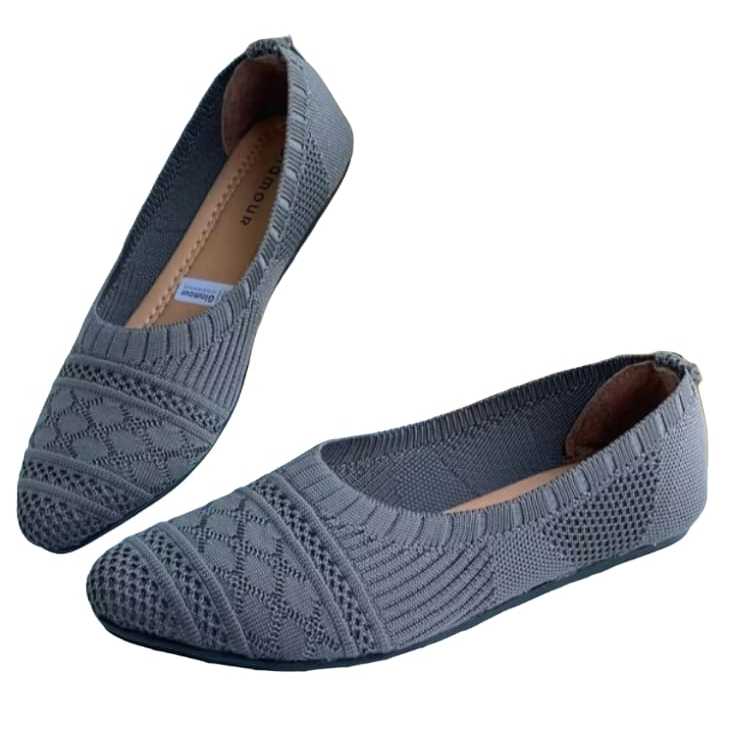 Sepatu Flat Wanita Rajut Import Trendy Nepa Original