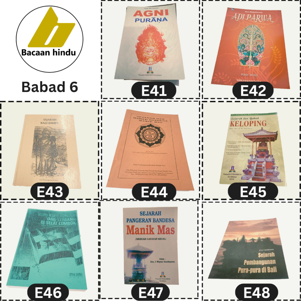 Buku Babad 6 Agni Purana Adi Parwa Bali Dwipa Bendesa Manik Mas Babad Keloping Sejarah Kerajaan Kara