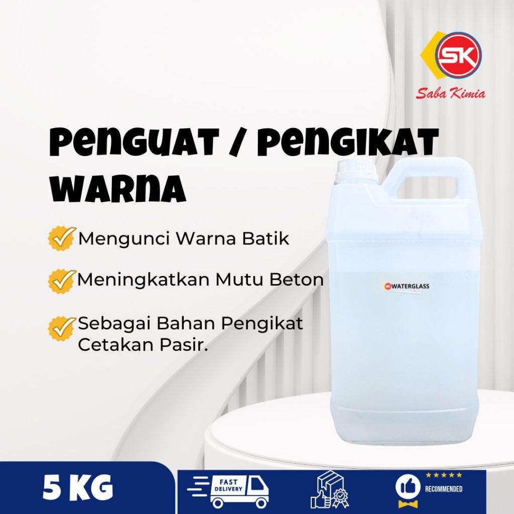 

Pengikat Warna Tekstil | Waterglass 8 KG