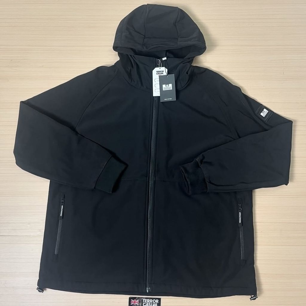 Weekend Offender Stipe Softshell Jacket Black Originals BNWTIP