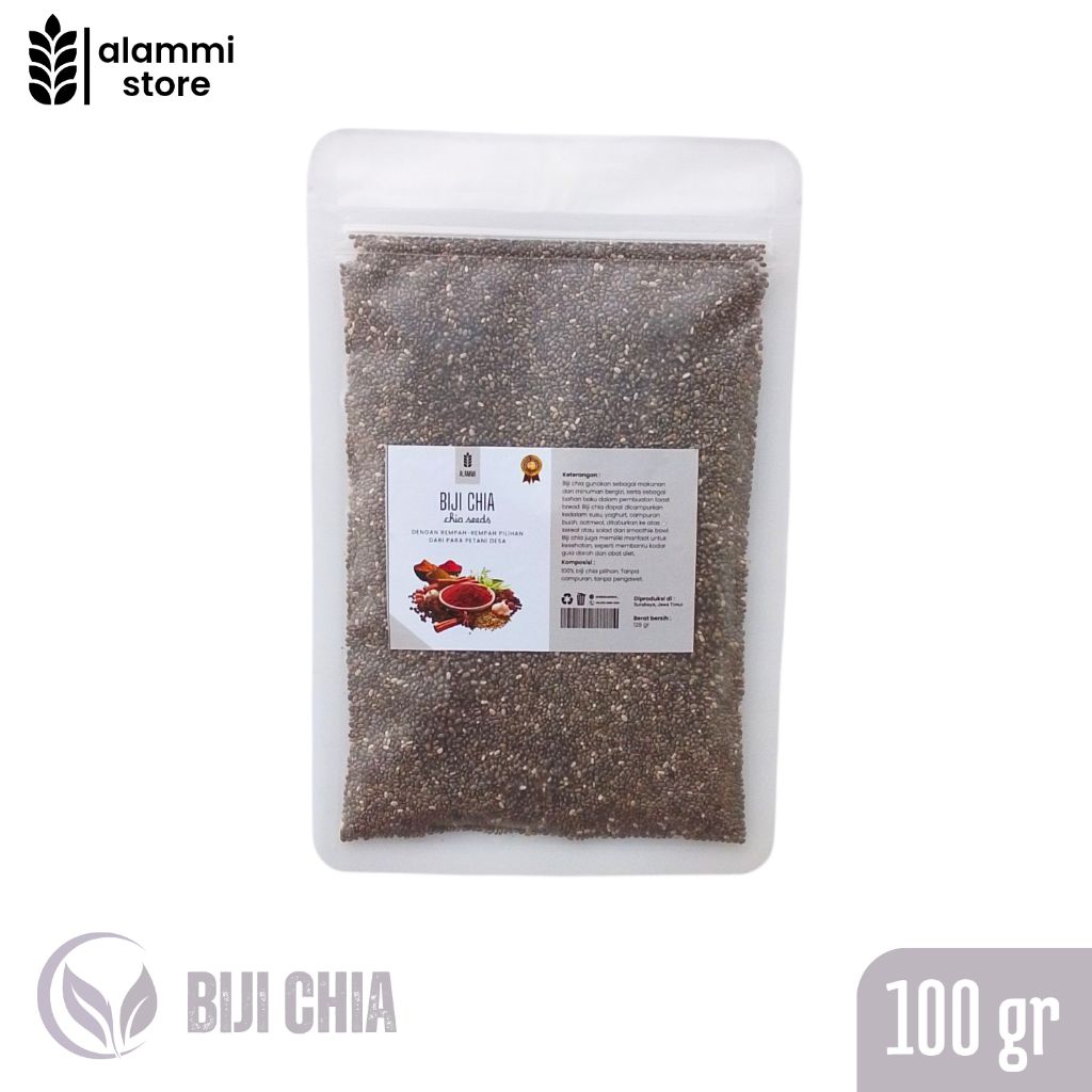 

Biji Chia Seeds 100 gr Tanpa Pengawet Tanpa Campuran Tanpa Msg Rempah - Rempah spice Powder