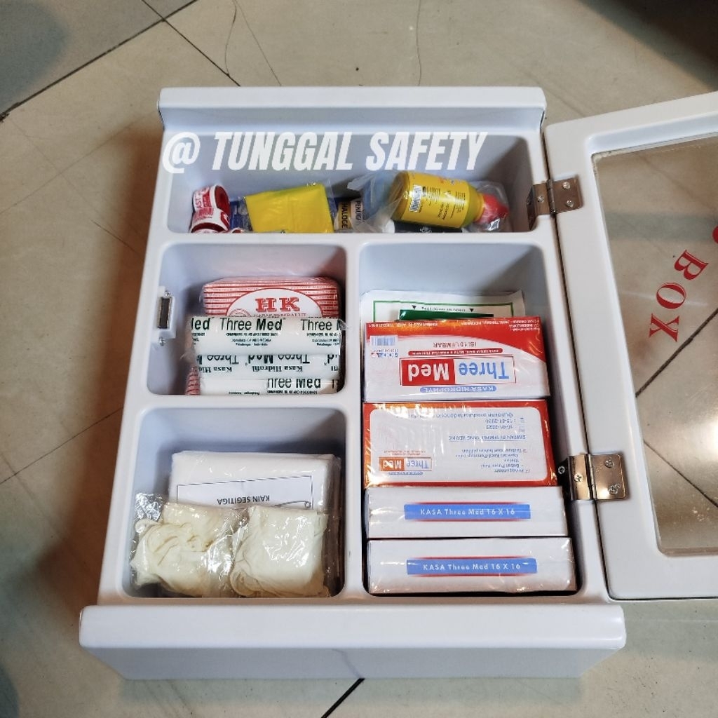 Kotak obat p3k frist aid kit lengkap type A - tanpa isi termurah