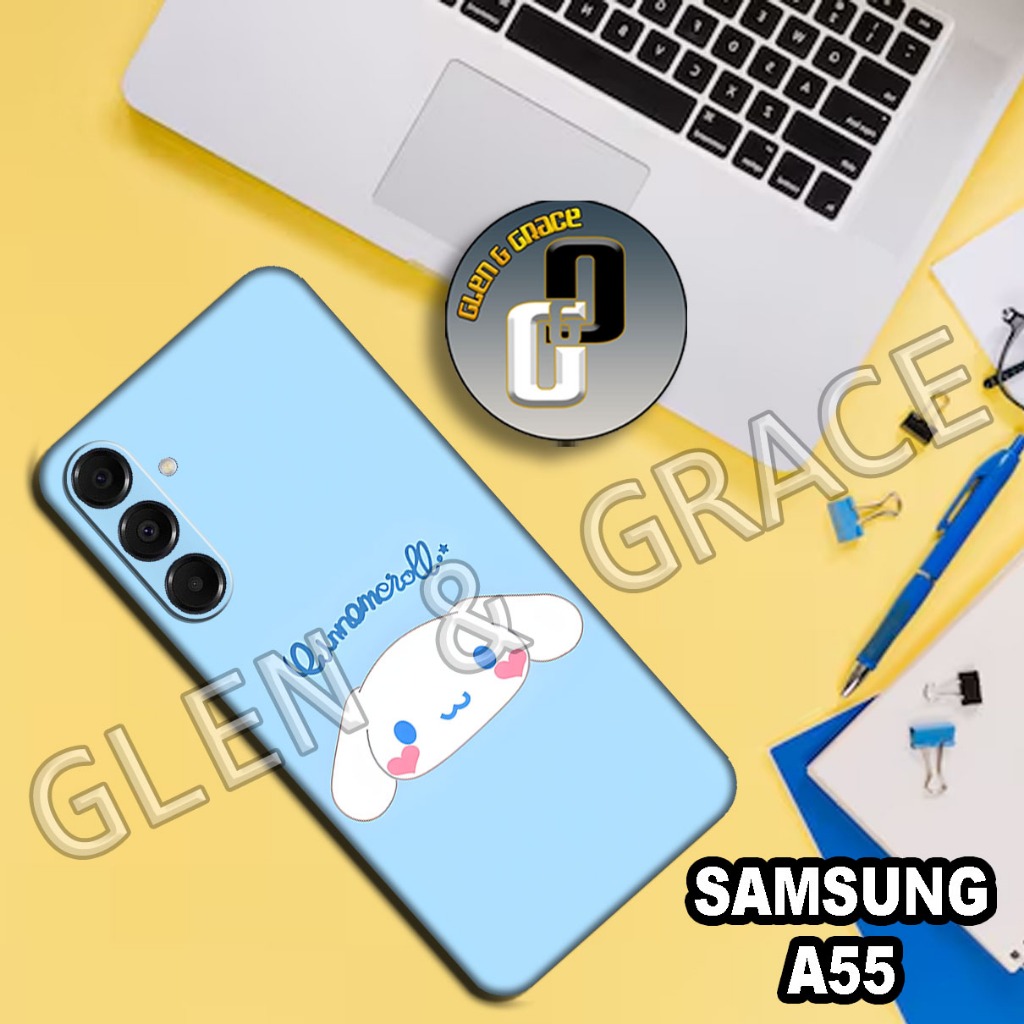 G60 - Softcase SAMSUNG A55 - Bahan karet lentur - silikon SAMSUNG A55 - Motif CUTE - casing SAMSUNG 