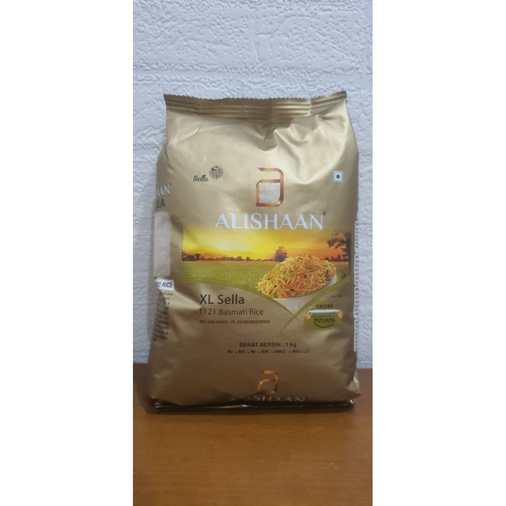 

ALISHAAN XL Sella Basmati Rice Ekstra Panjang 1kg
