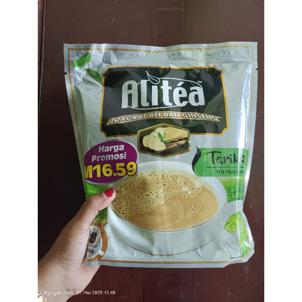 

Ready ALITEA isi 18 ori malaysia / teh tarik alitea