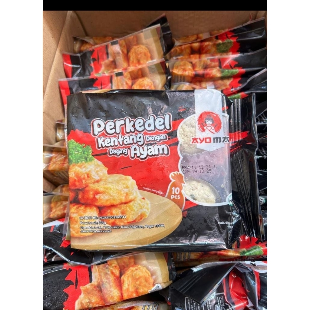 

Frozen Bandung perkedel kentang ayam ayoma isi 10