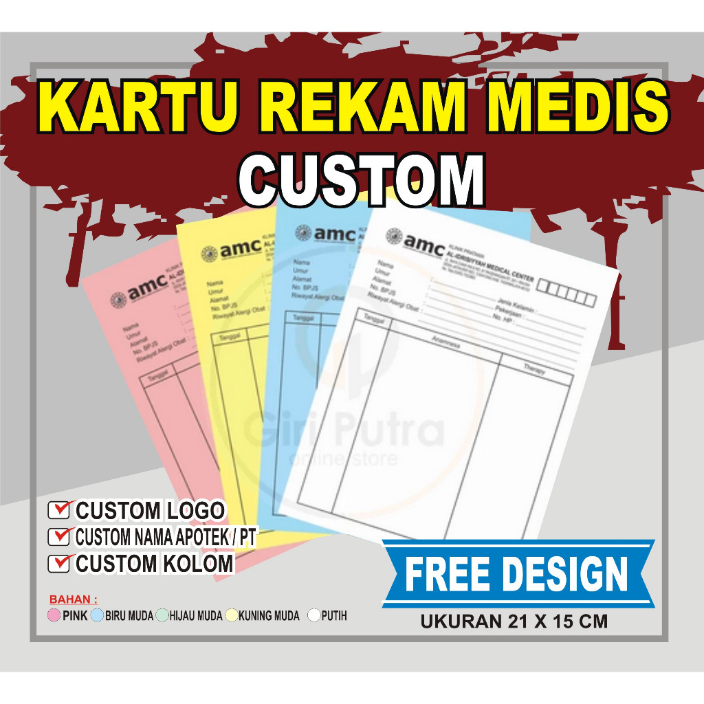

Kartu Rekam Medis / Medical Record Card / Kartu Stok Barang