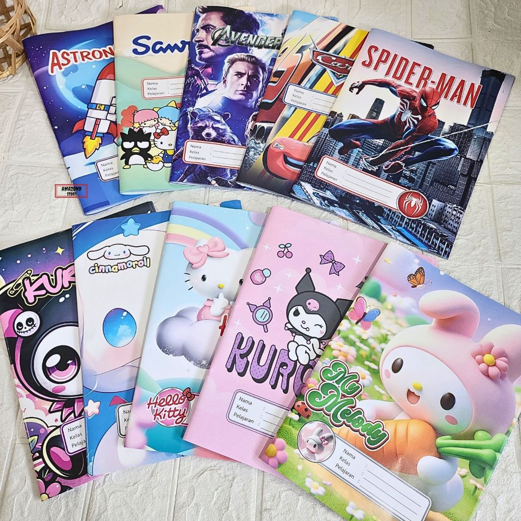 

(20PCS) SAMPUL BUKU KARAKTER LUCU BERBAGAI VARIASI/SAMPUL MURAH/SAMPUL PREMIUM