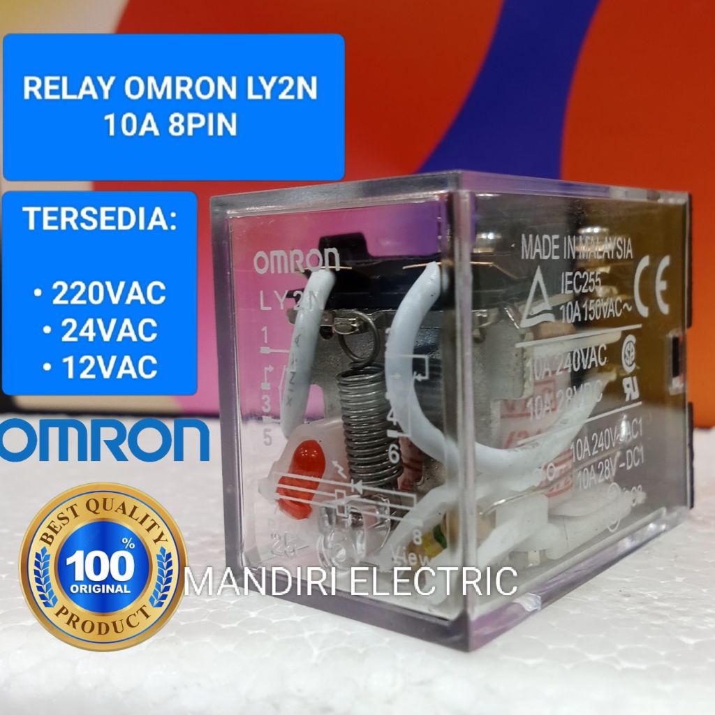 relay omron LY2N-J LY2N LY2 220vac 8kaki 10a relay Omron 220vac