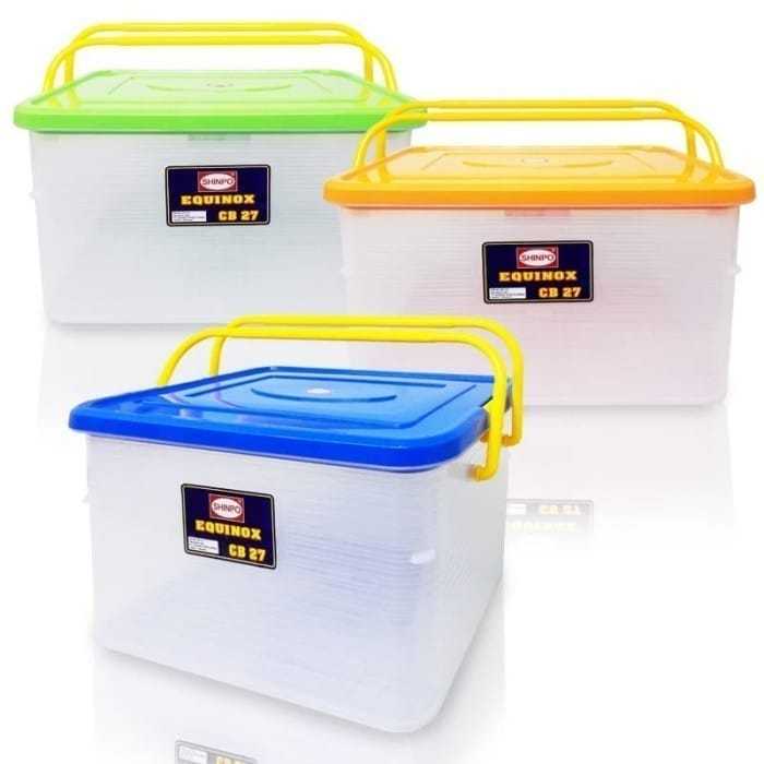 Kotak Penyimpanan Bening Pegangan Handle Box Container BoxSHINPO CB 7  OK