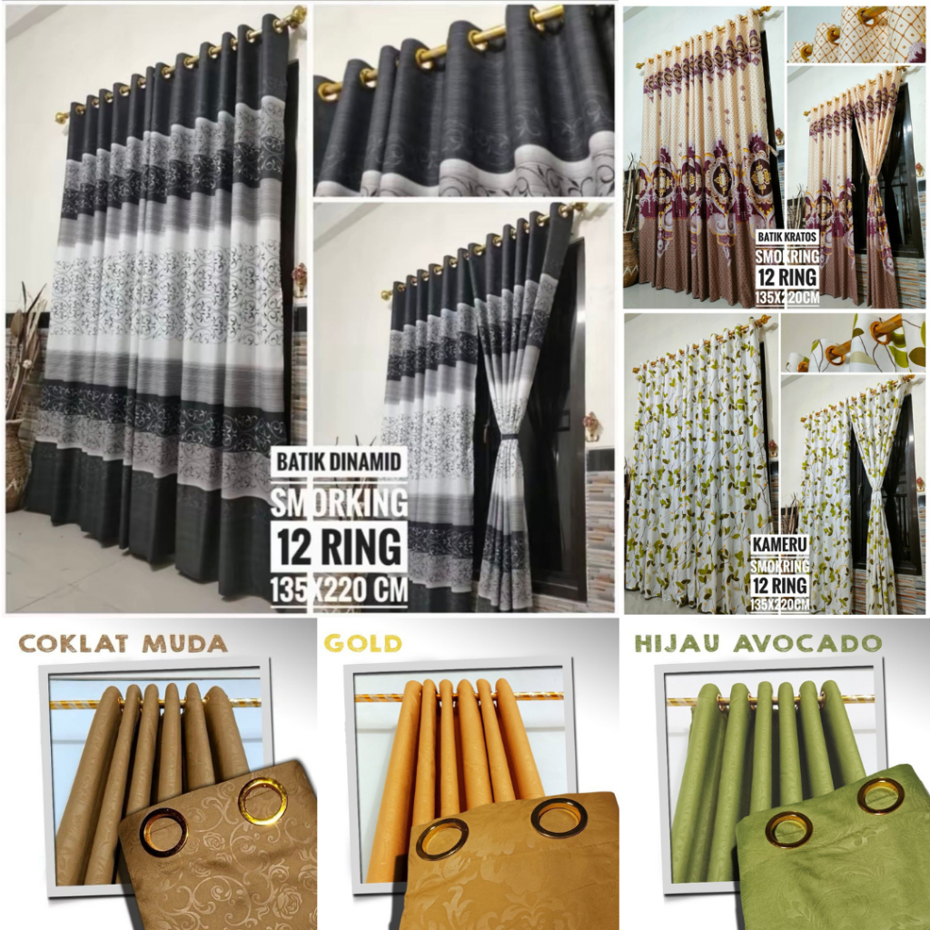 GORDEN HORDENG JENDELA PINTU AESTHETIC MINIMALIS MOTIF TERBARU MODEL SMOKRING