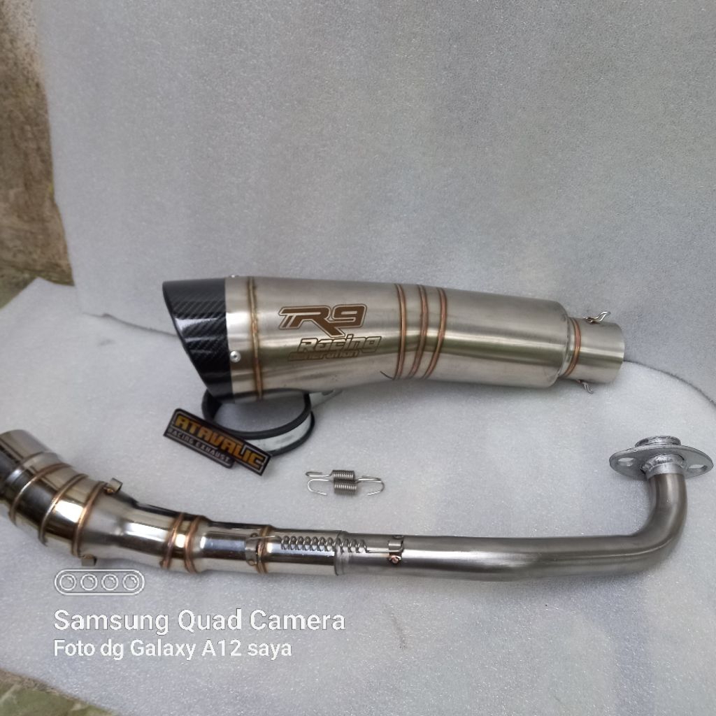 knalpot racing R9 H2 full set nmax turbo nmax new nmax old aerox turbo alpha  aerox new lexi pcx adv