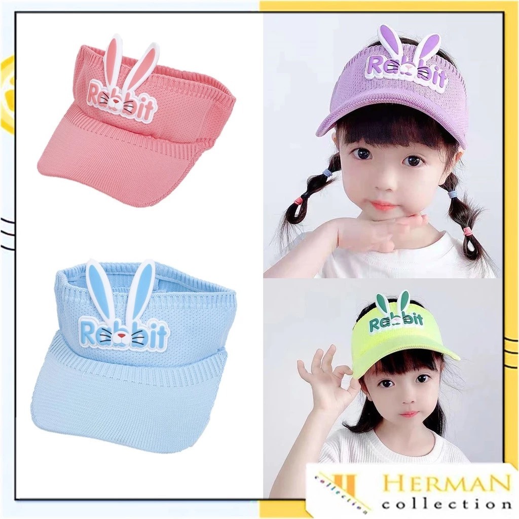 Topi Anak Laki Laki dan Perempuan | Topi Anak Motif Rabbit Golf Baseball Sport Senam Jogging Pantai