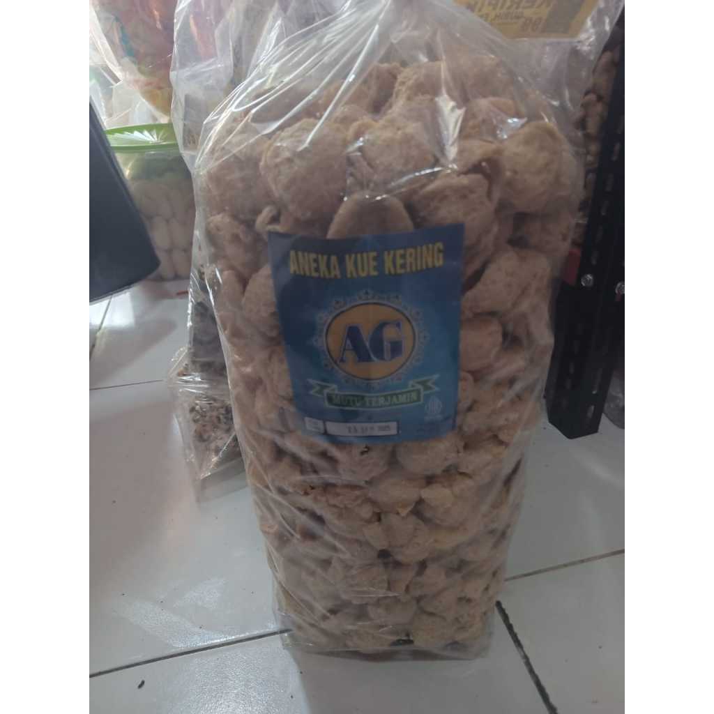 Cahayadstore Keripik Tahu Walik / Tahu Walik Crispy / Keripik Tahu Bulat Kering 1 Kg,500Gr