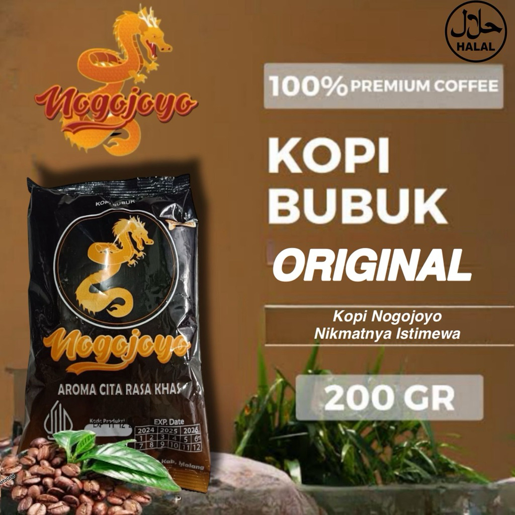 

kopi bubuk original termurah 100%/kopi robusta kemasan 200gr