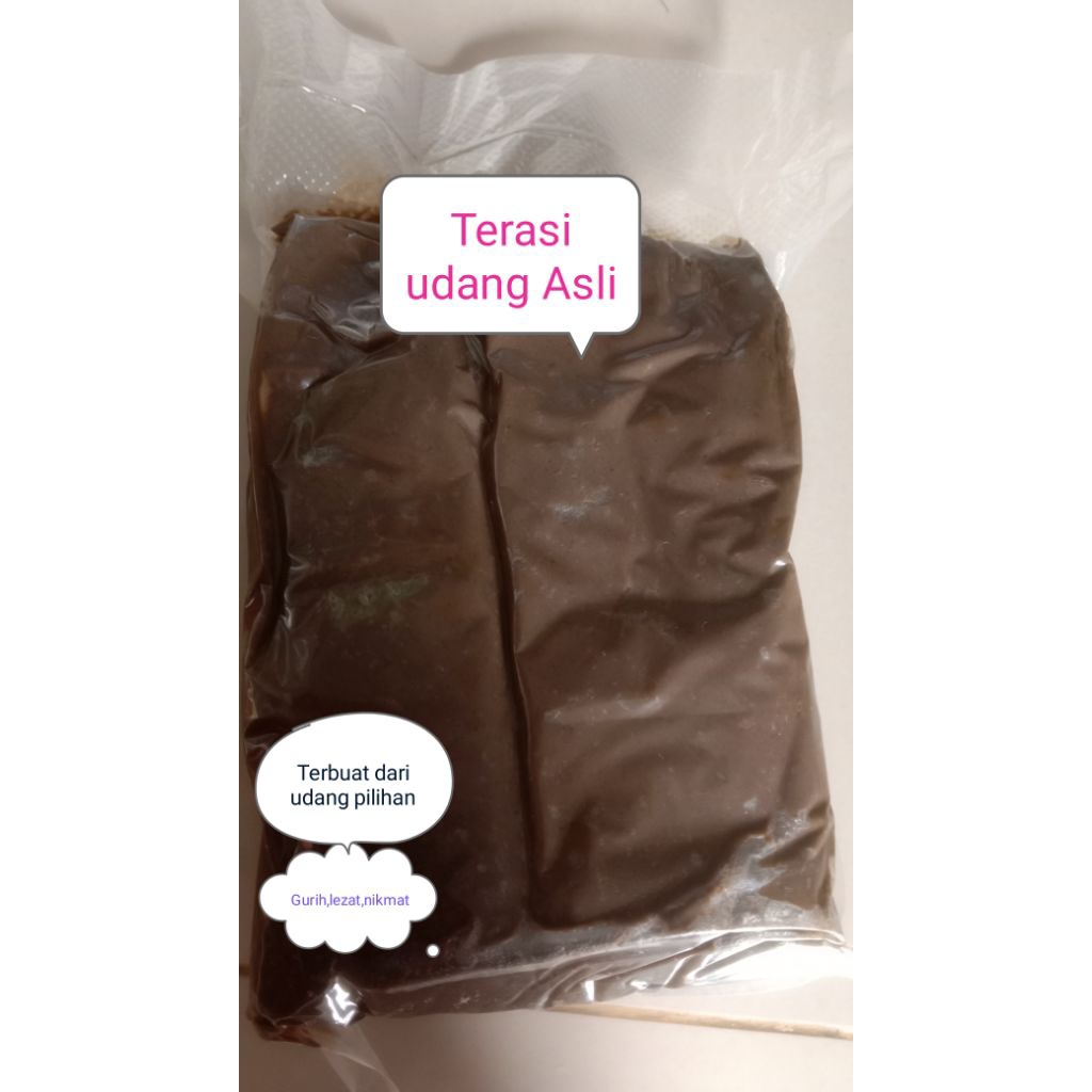 

terasi udang super asliGurih,lezat,Berat,250,gram.