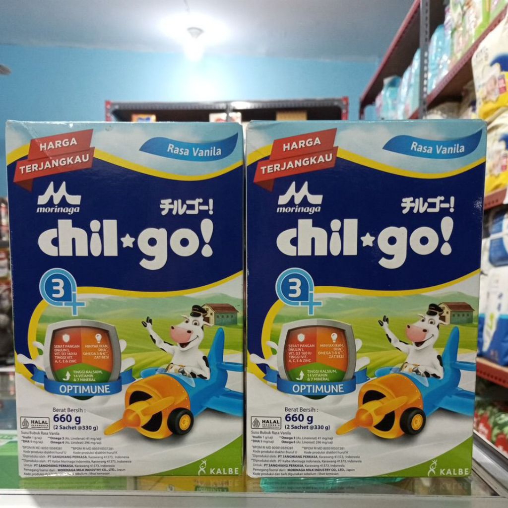 

Morinaga Chil-go! usia 3+ Rasa Vanila netto 660 gram (2sachet @330gram)