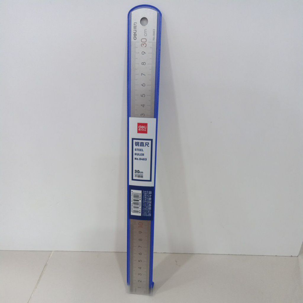 

Deli Penggaris Steel Ruler Ukuran 30cm / Penggaris Besi