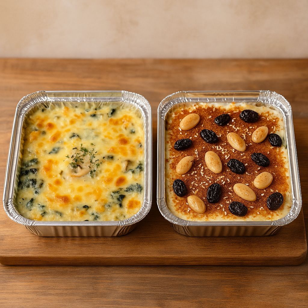 

[Sweet & Savory Bundling] Chicken Mushroom Lasagna + Lady Klapertart