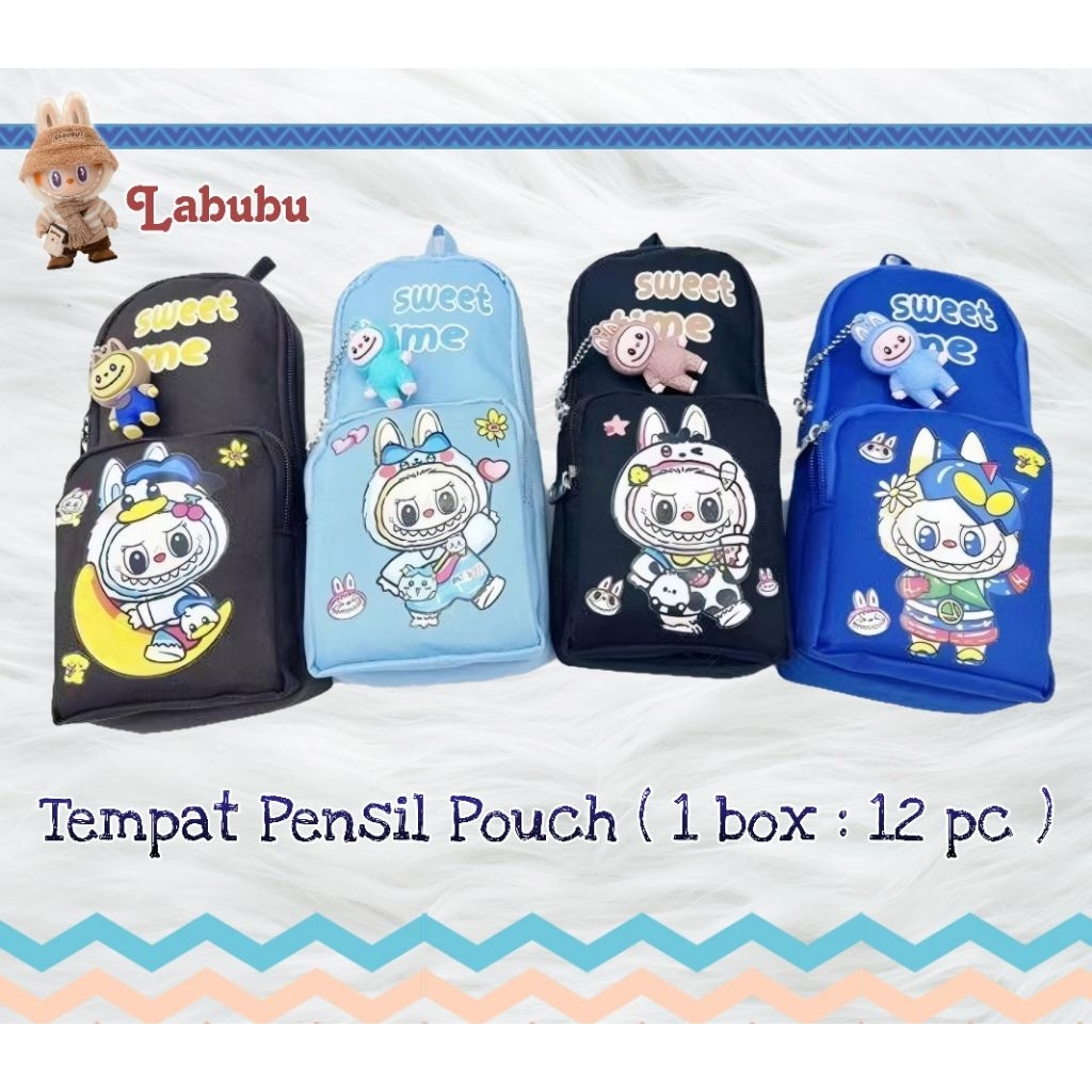 

Tempat Pensil Viral Pencil Case Pouch Korea Style Labubu Organizer Smart Case