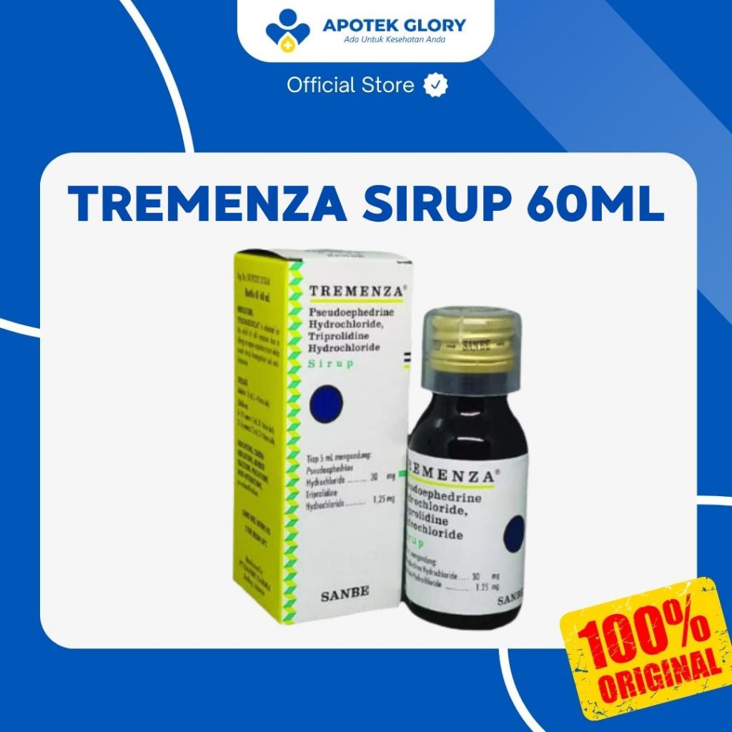 

TREMENZA SIRUP 60ML OBAT UNTUK FLU ALERGI