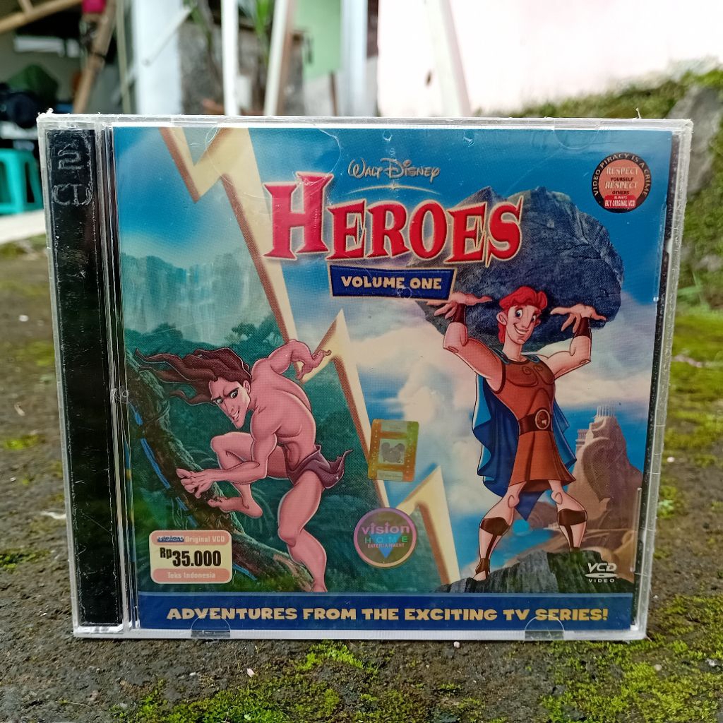 VCD Heroes Volume One (Adventures from the Exciting & Hercules TV Series) 2 Disc Teks Indonesia Orig