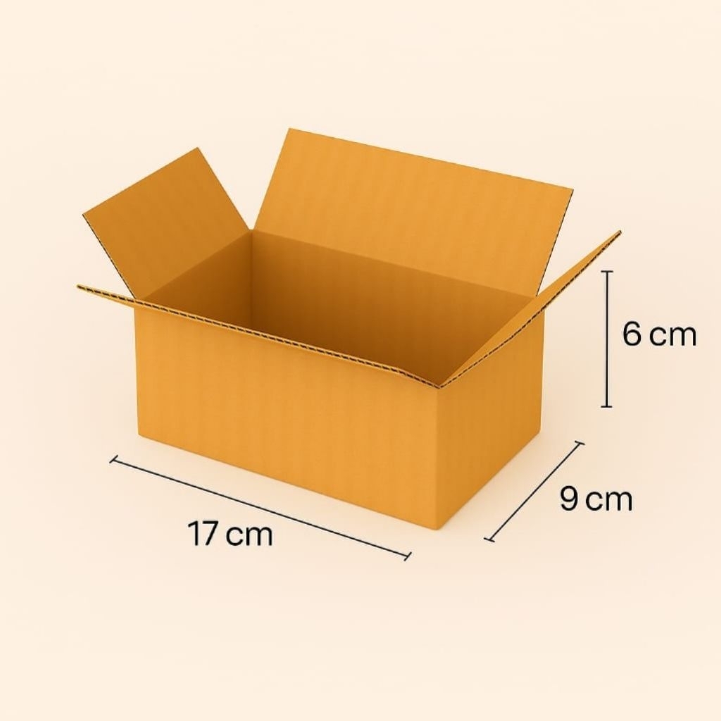 

Packing kardus ukuran 12x6x6cm polos luar dalam