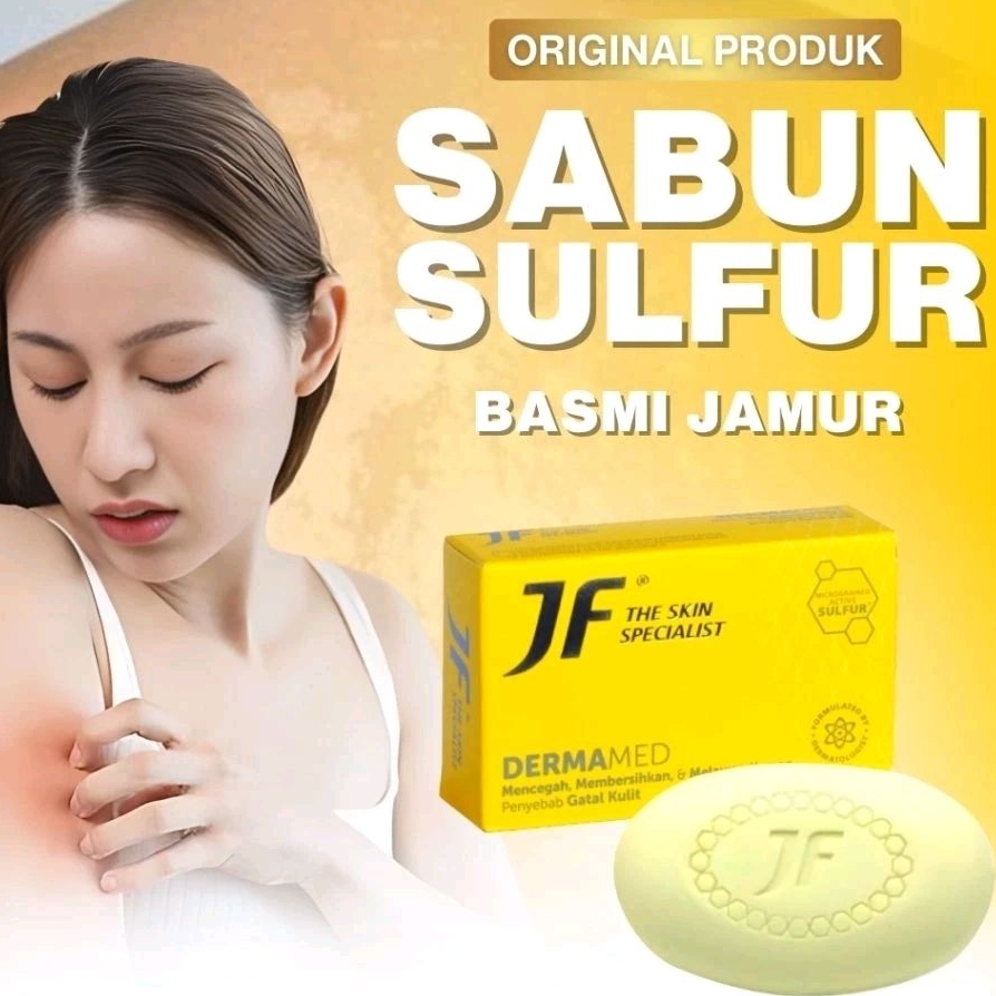 JF Sulfur Sabun Gatal Kulit Ampuh Untuk Seluruh Tubuh