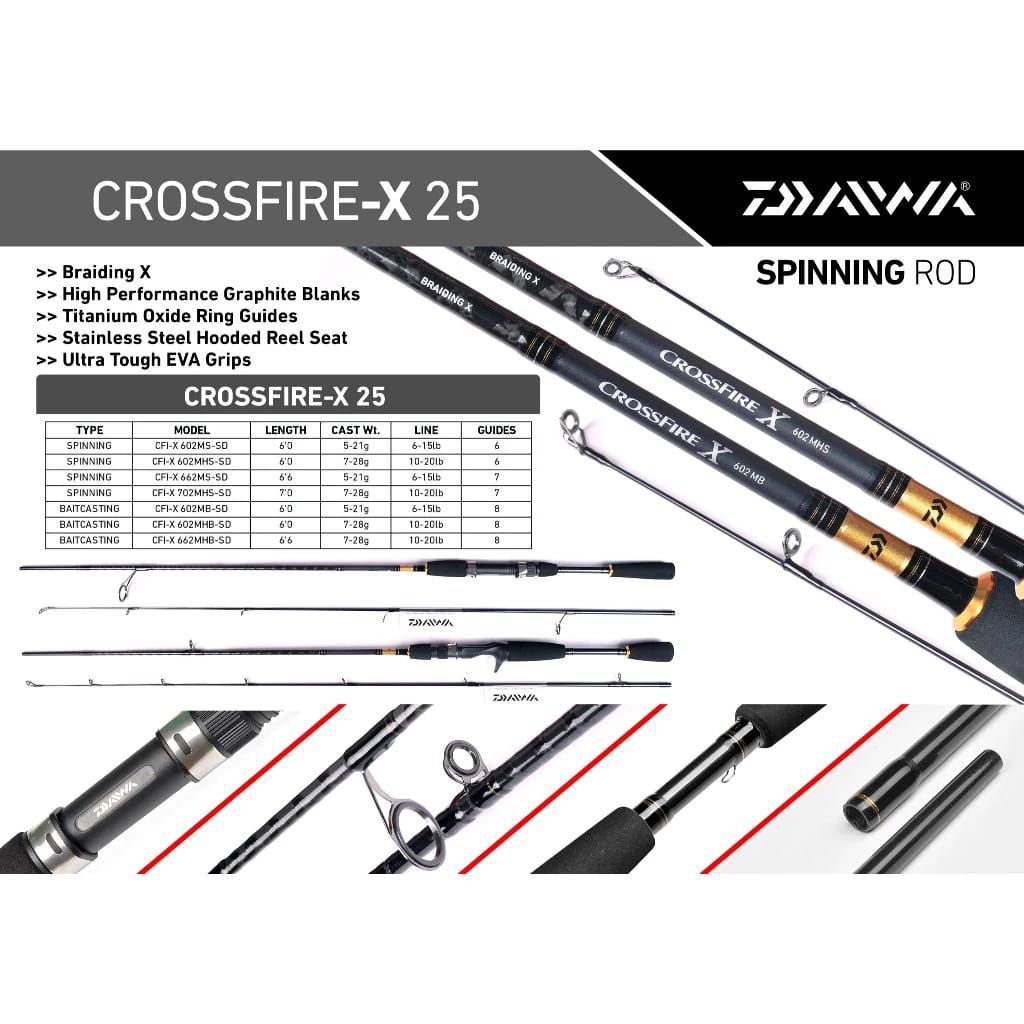 Joran DAIWA CROSSFIRE X 2025 | Joran Spinning | Joran Casting | Alat pancing original