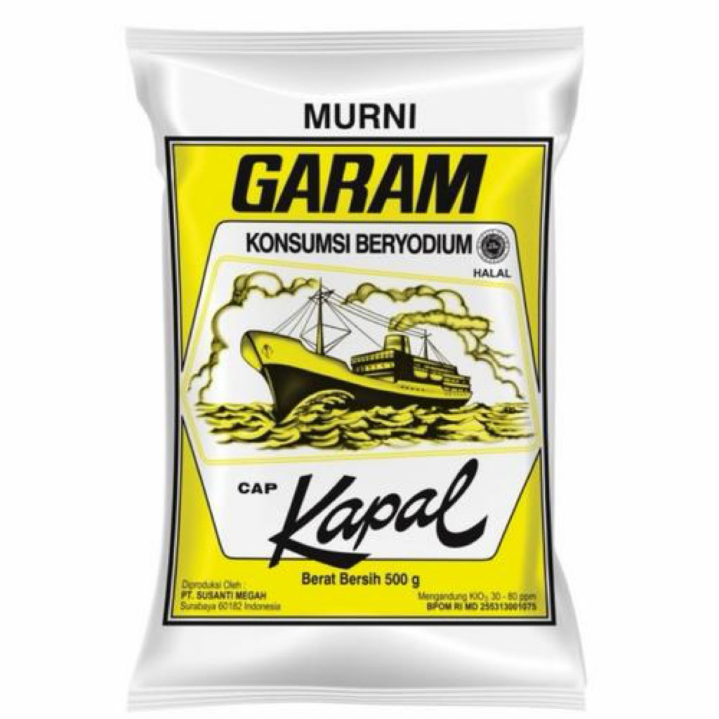 

Garam Yodium Cap Kapal 500 Gram / Garam Kapal / Salt Kapal