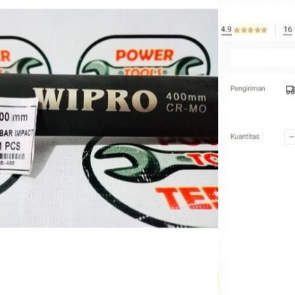 

Impact Extension Bar WIPRO 1" (400 mm) impact Extension Bar