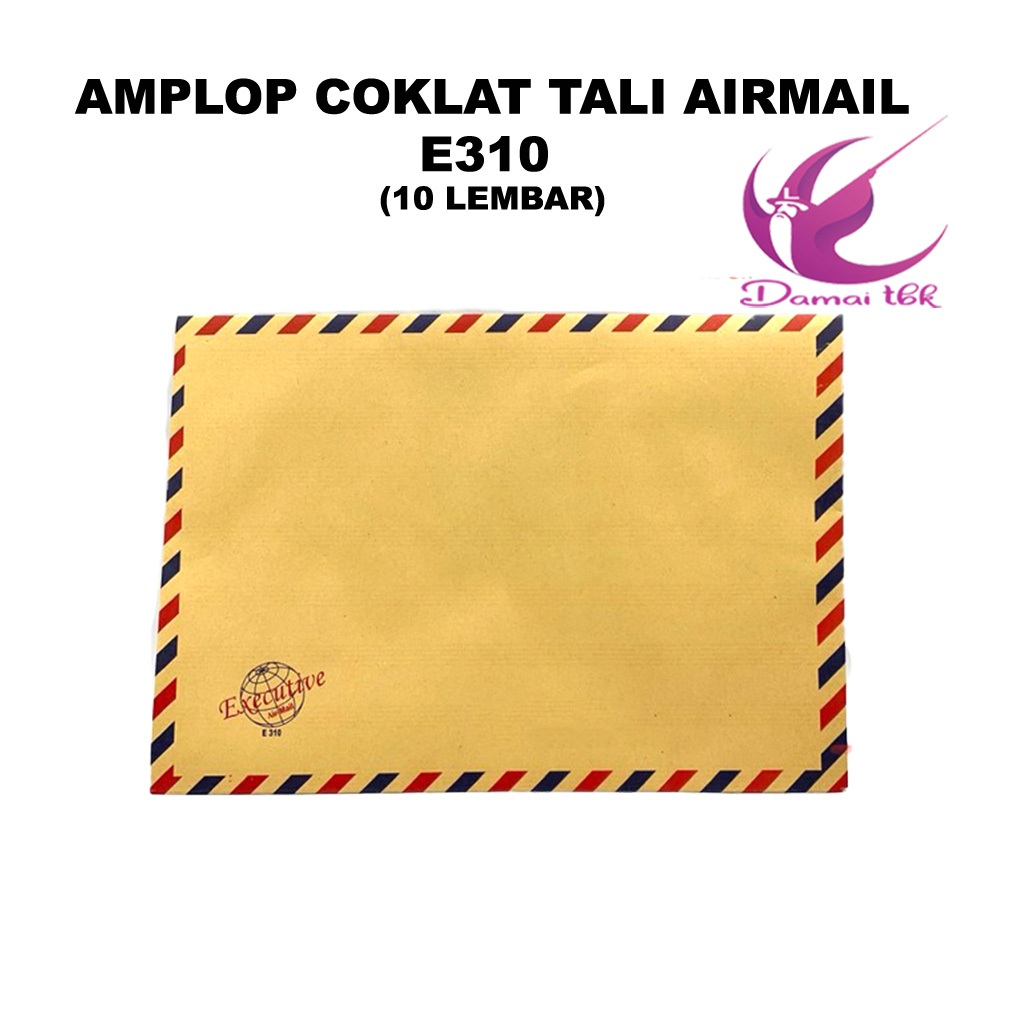 

Executive Amplop Tali Coklat Airmail E310 10 Lembar - Amplop Lamaran Kerja