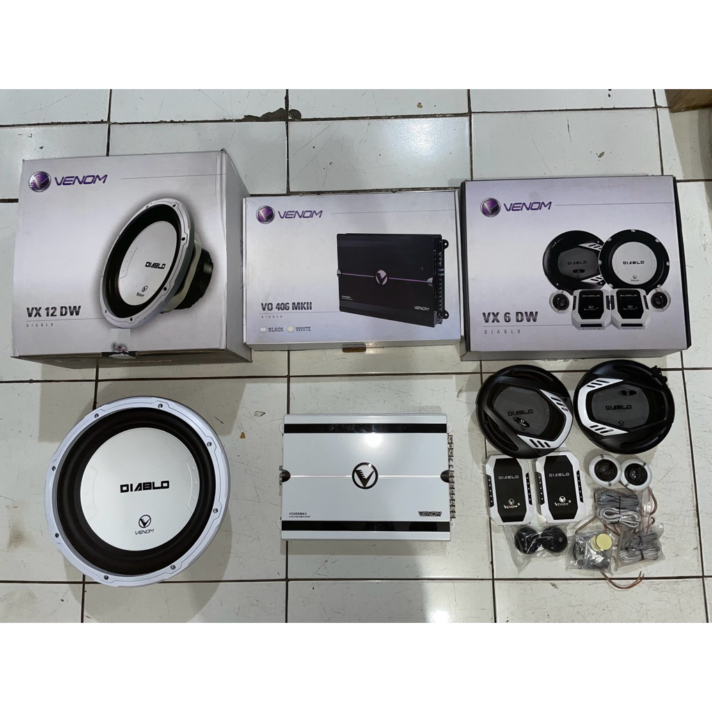 PAKET AUDIO VENOM DIABLO POWER, SPLIT, SUBWOOFER