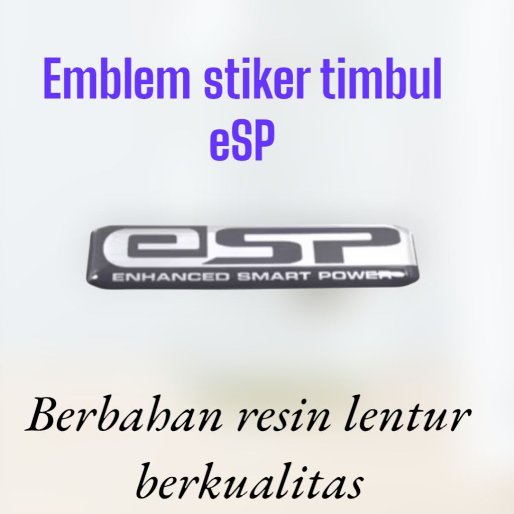 emblem logo stiker timbul esp eSP emblem cvt matic honda