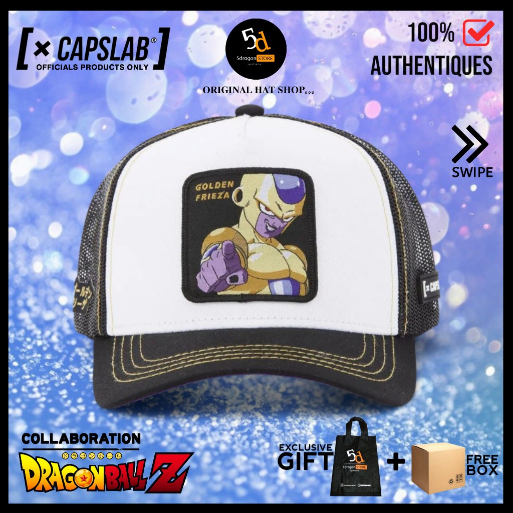 TOPI CAPSLAB ORIGINAL TRUCKER DRAGON BALL SUPER GOLDEN FRIEZA
