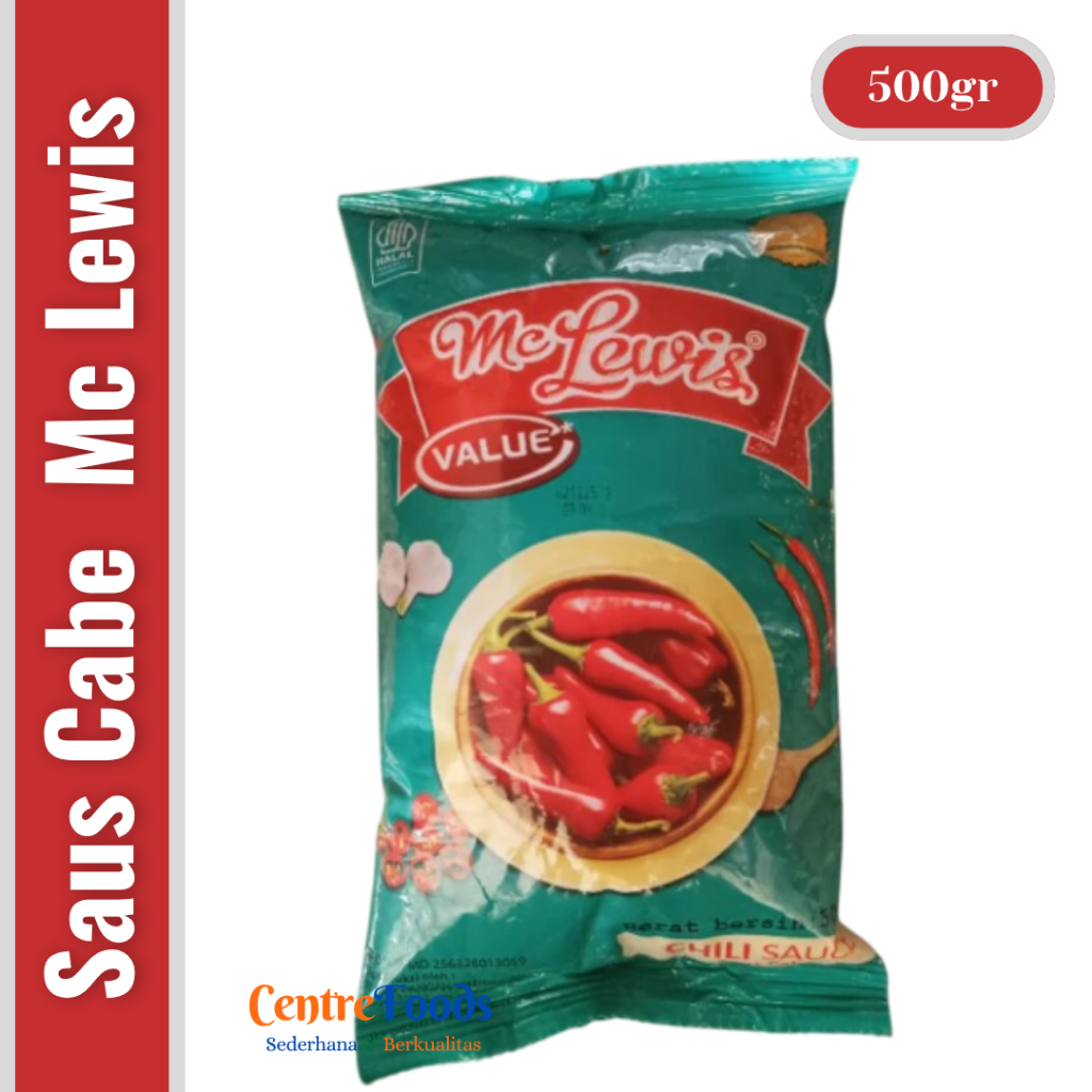 

Saus Sambal - Chili Sauce Value MC LEWIS | 500gr [ Harga Per BKS ]