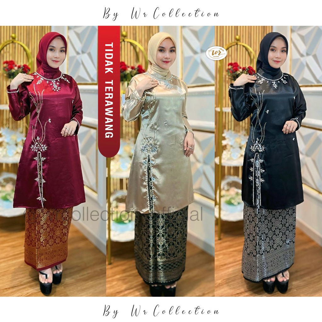 KEBAYA KURUNG PAYET MODERN / Baju kondangan Wanita Kekinian / Kurung Melayu